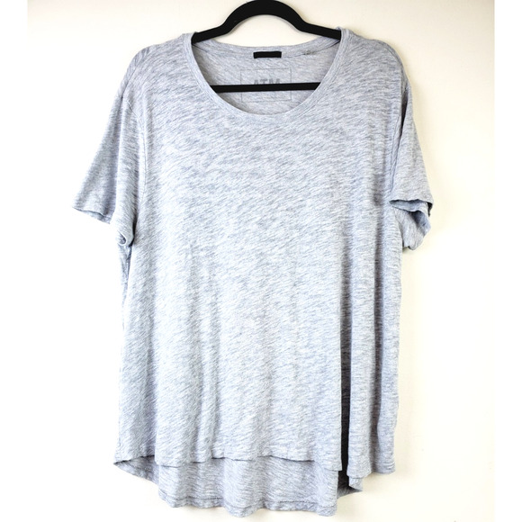 ATM Anthony Thomas Melilla Womens M/L Slub Cotton Crewneck Boyfriend Tee Relaxed - Picture 9 of 9
